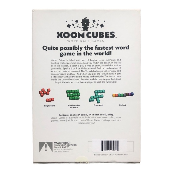 XOOM CUBES Word Race Games for Ages 6+ and for 2-4 Players to Build Vocabulary - Picture 2 of 6